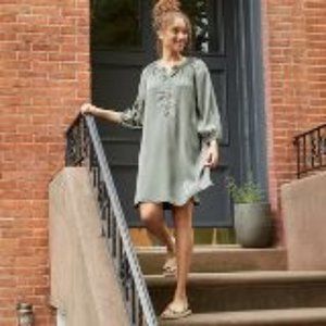 Universal Thread Puff Long Sleeve Shirtdress